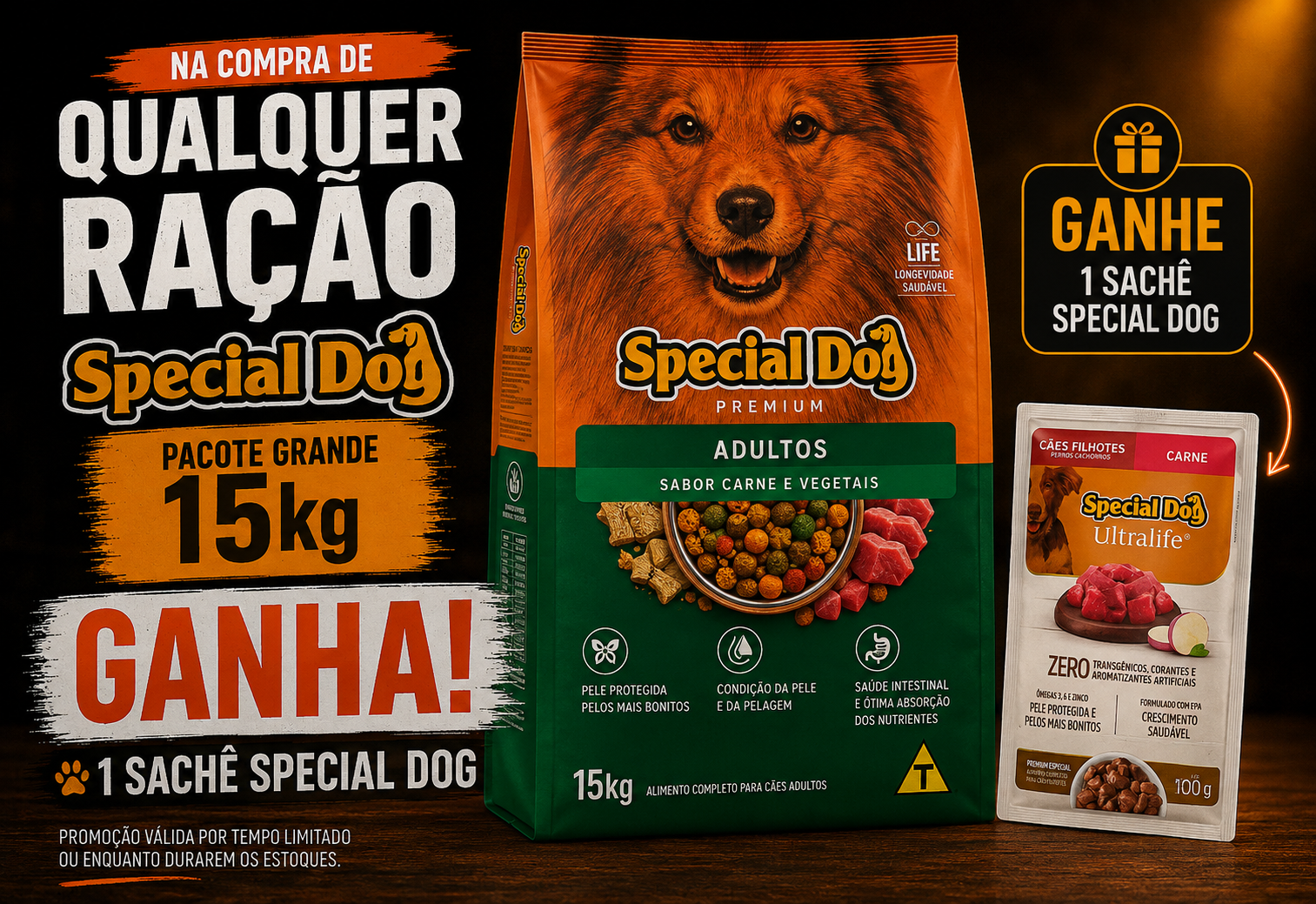 Ração Special Dog Adultos 15kg